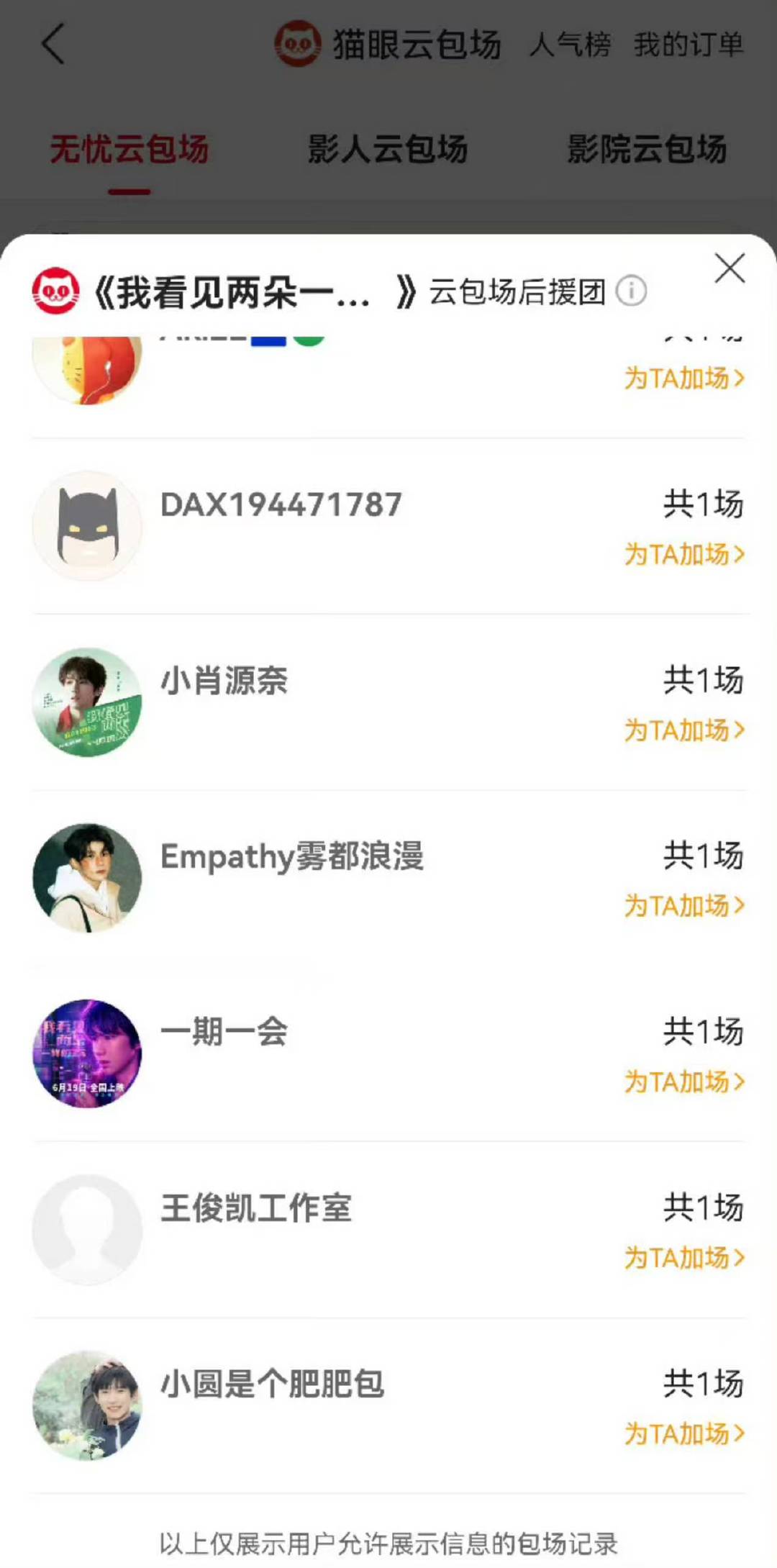 王俊凯包场应援王源新电影