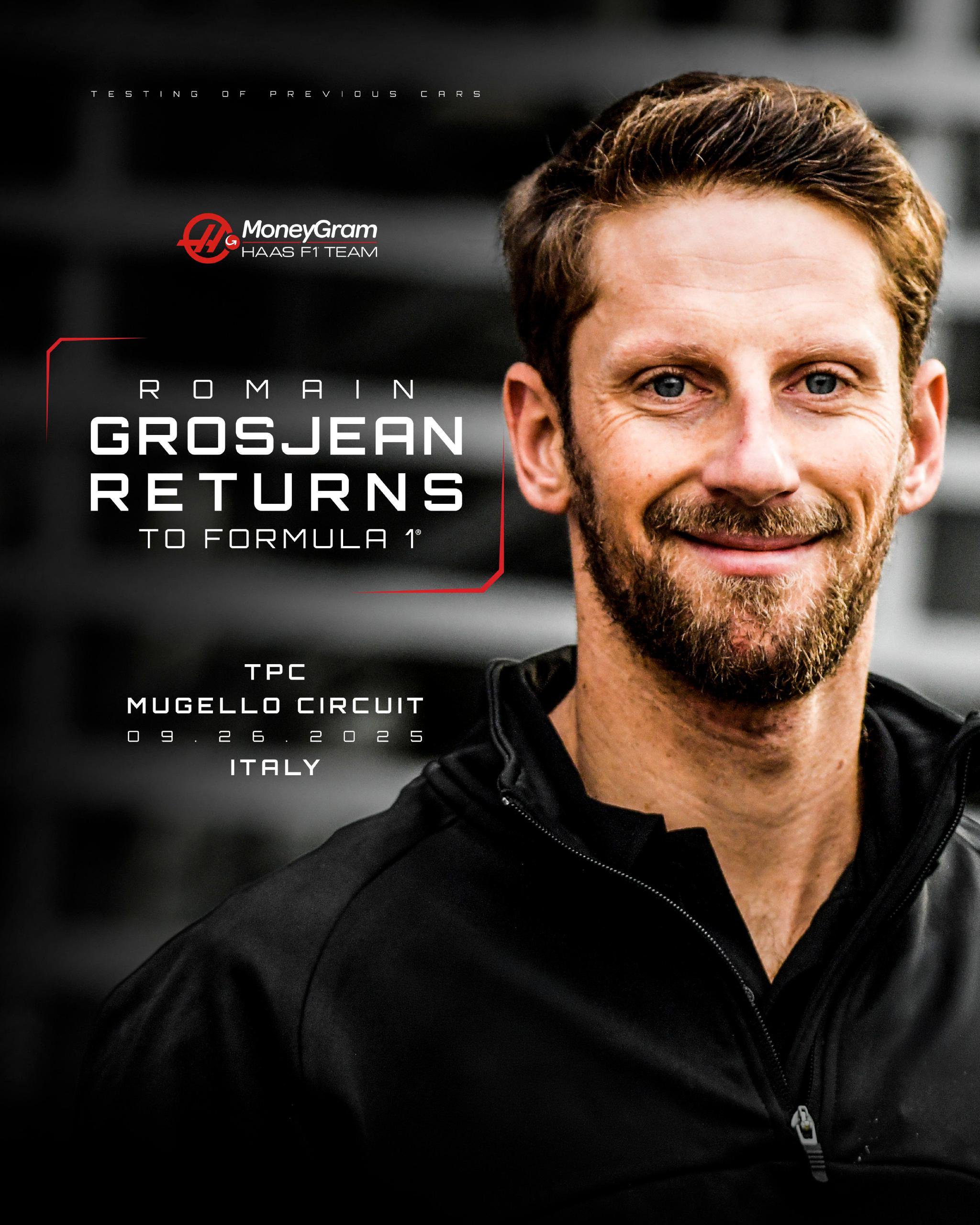 哈斯官宣格罗斯让本周五驾驶VF-23重返F1测试