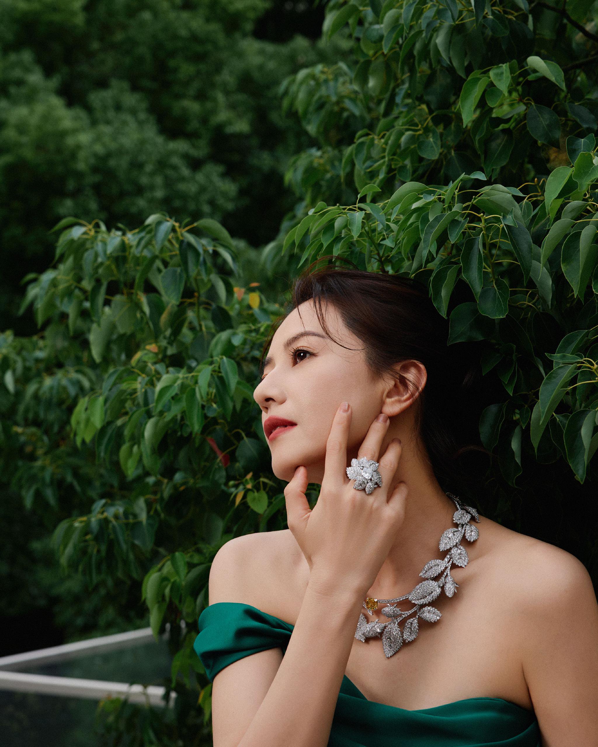 高圆圆现身绿野芳踪自然秘境