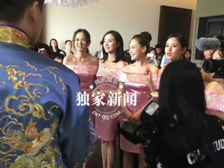 胡冰卿出席陈妍希婚礼引关注