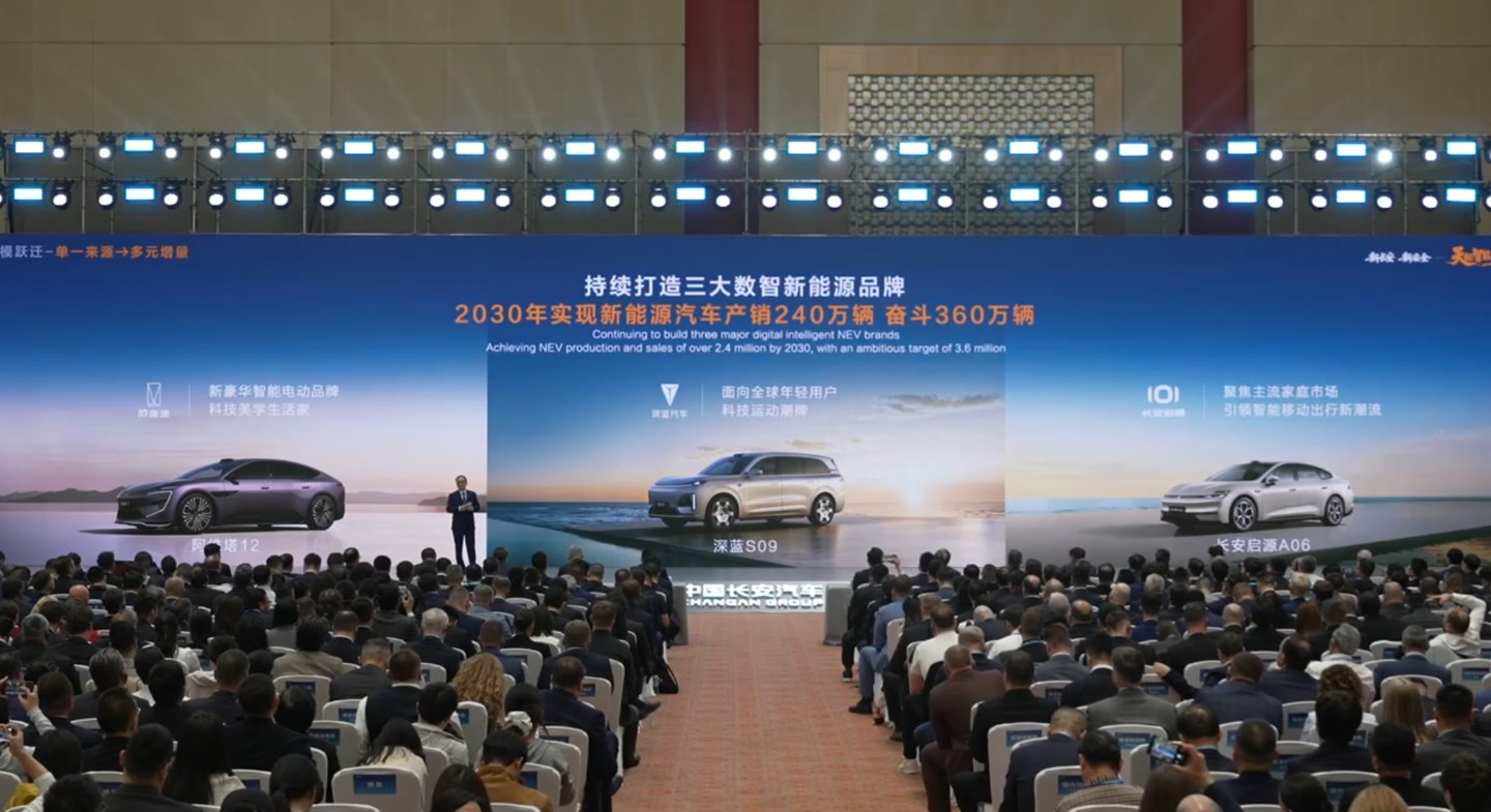 长安汽车将整合阿维塔深蓝，2030年目标150万辆中高端品牌