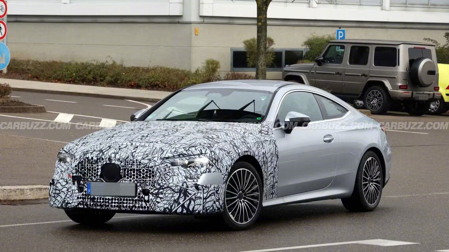 奔驰CLE轿跑中期改款路测图曝光