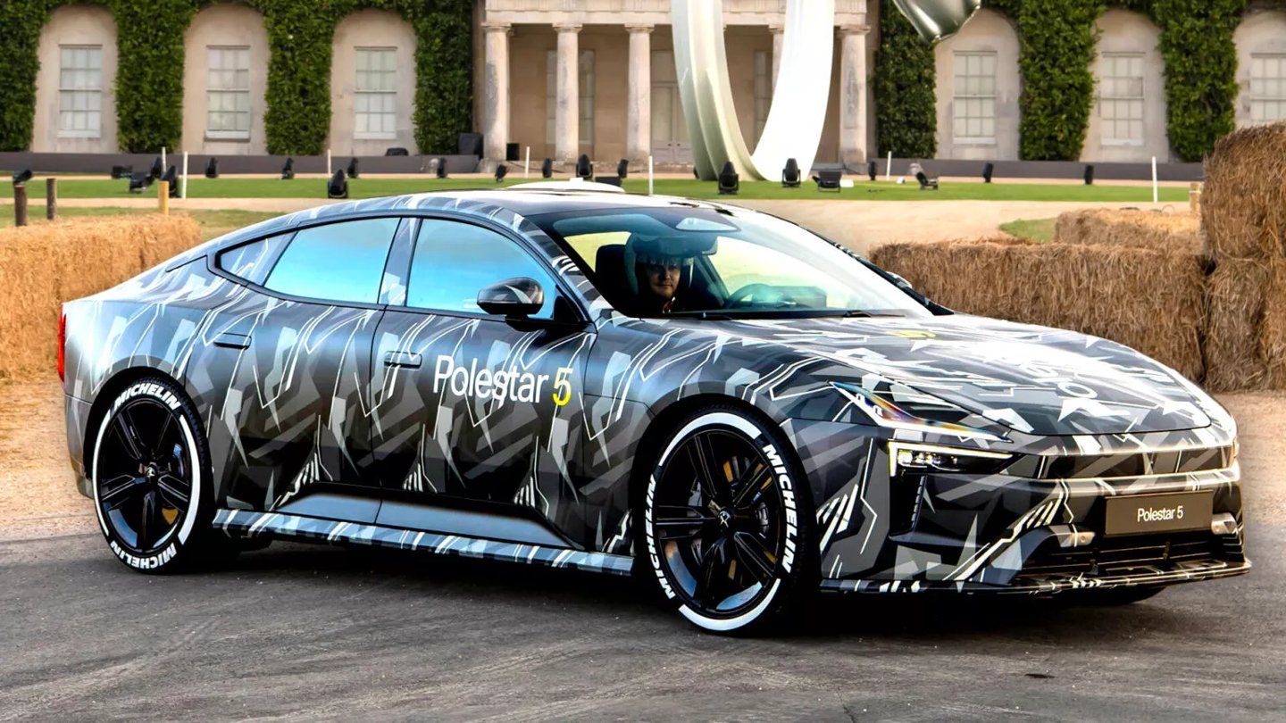 极星Polestar5性能版曝光，872马力3.2秒破百对标Taycan