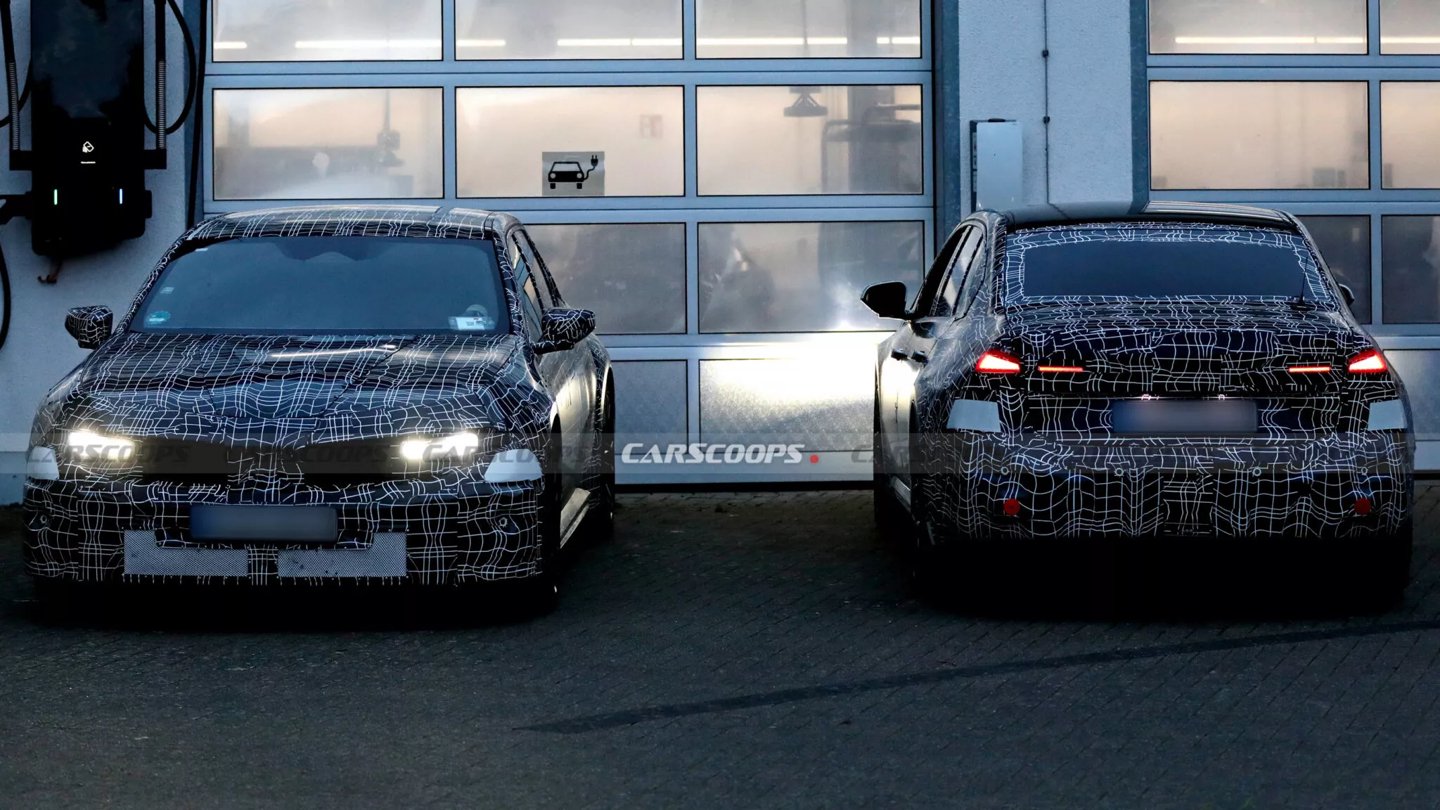 宝马下一代3系与i3路试谍照曝光，采用Neue Klasse前脸设计