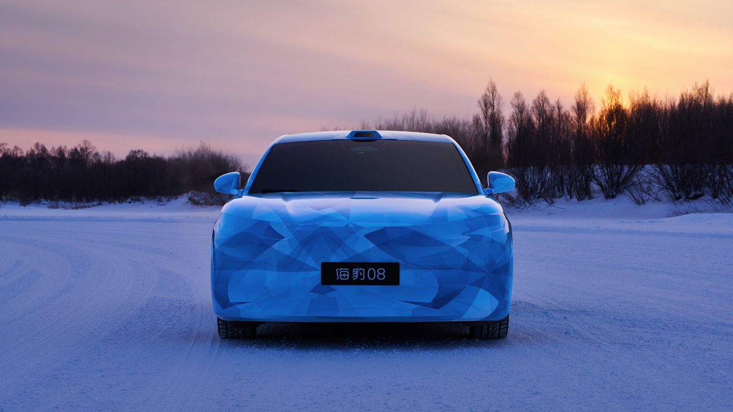 比亚迪发布海豹08官方伪装照，海洋8系双旗舰亮相