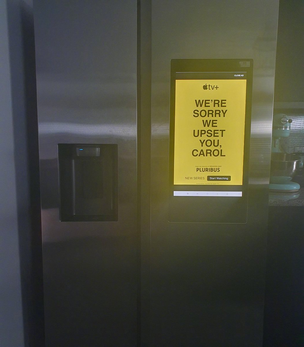 女子被智能冰箱广告吓至住院，广告语直呼其名引恐慌