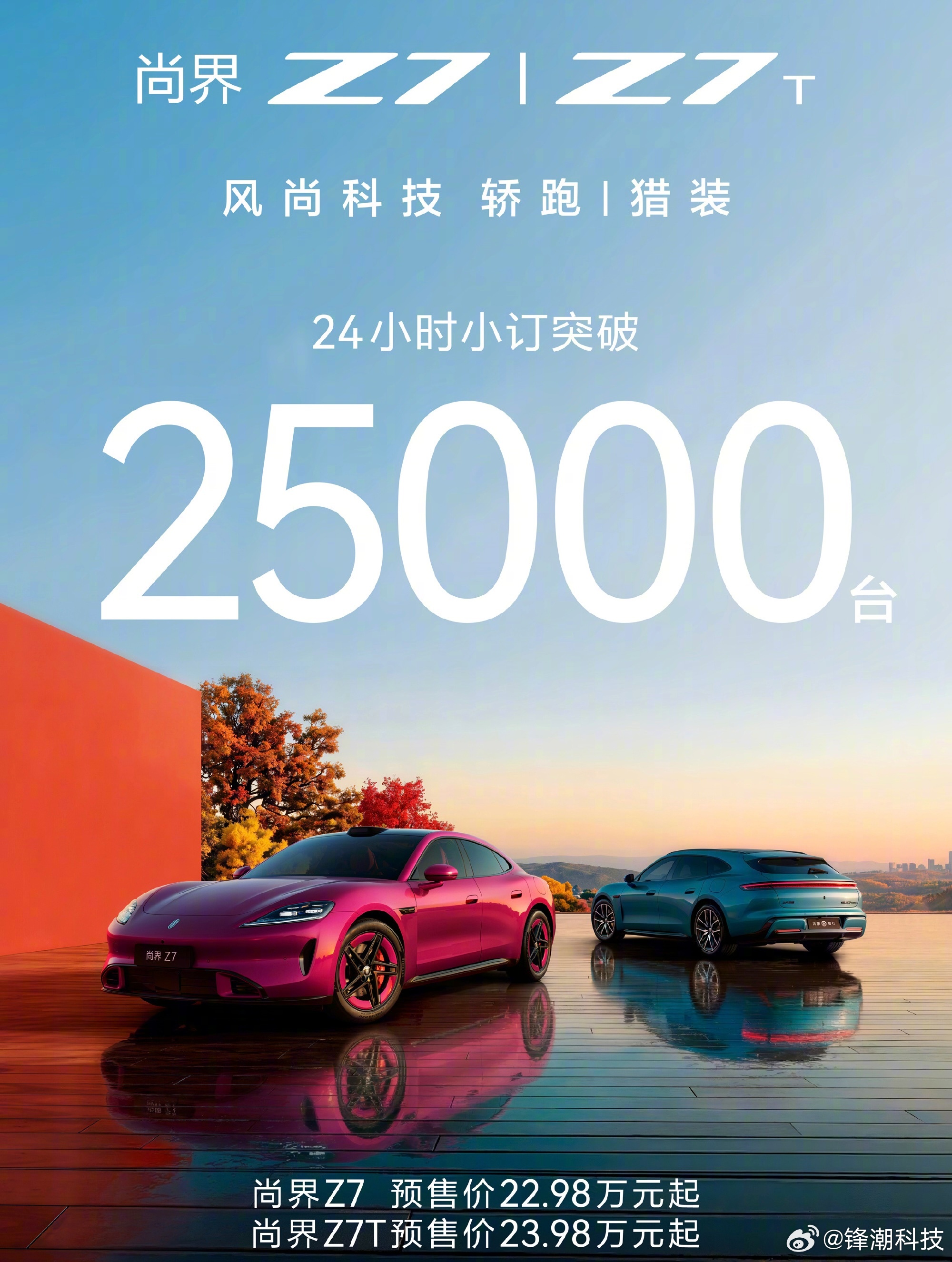 尚界Z7系列24小时订单突破2.5万台