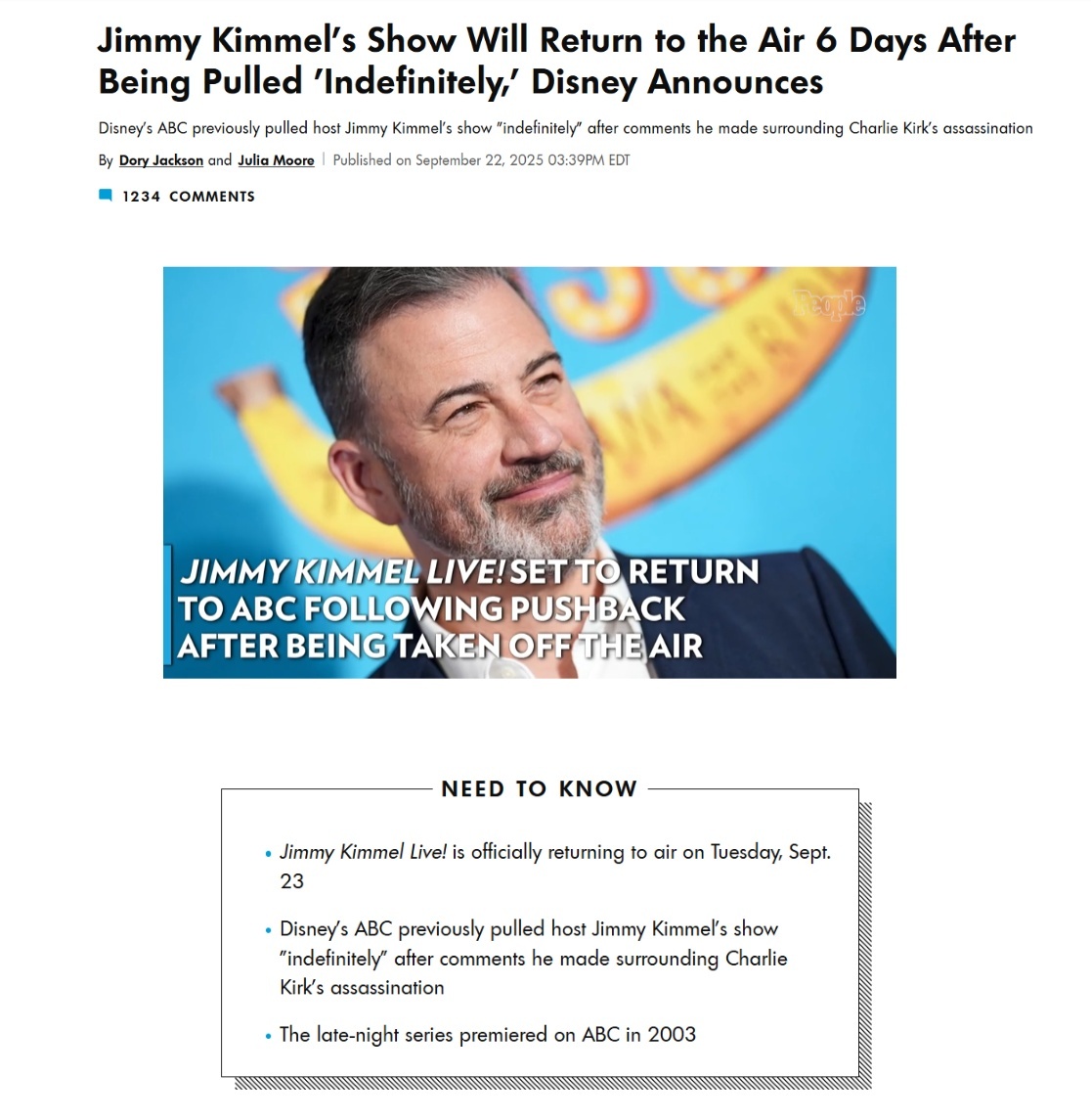 迪士尼宣布《鸡毛秀》周二复播，Sinclair仍暂停转播