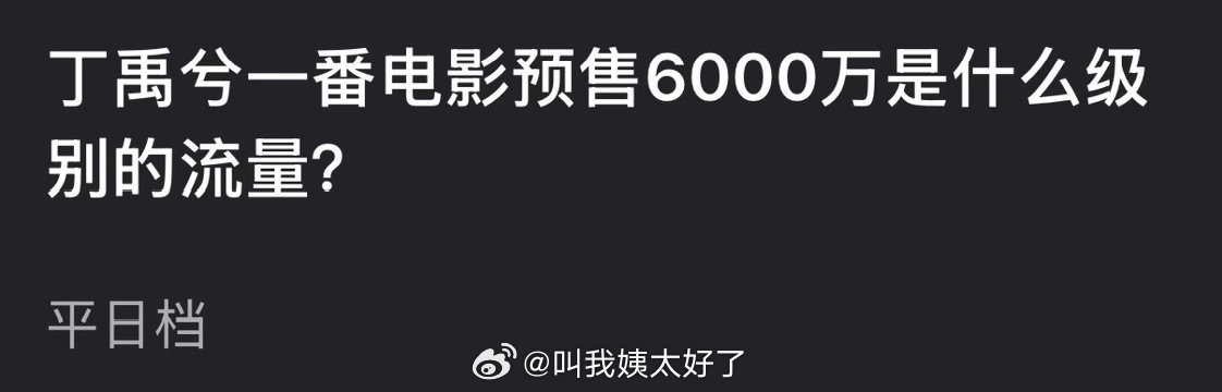 丁禹兮主演电影预售破6000万
