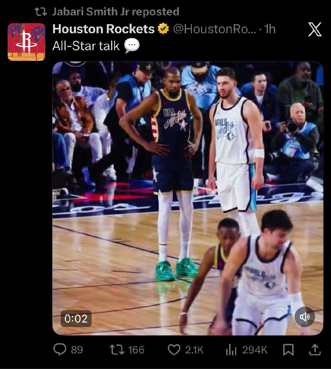 小贾转发杜兰特申京全明星赛推文引热议