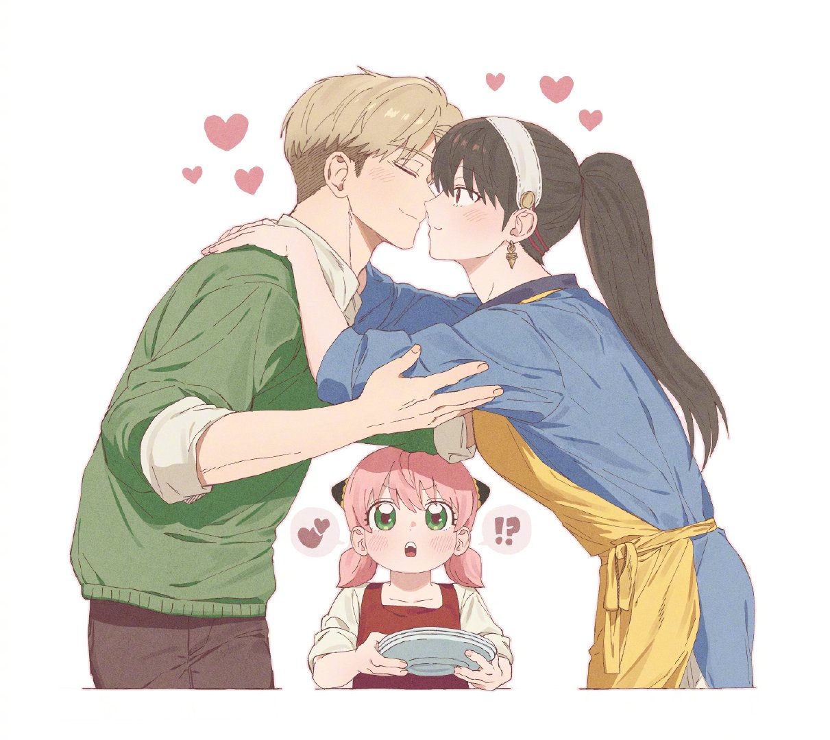 间谍过家家作者发布劳约夫妇新插画