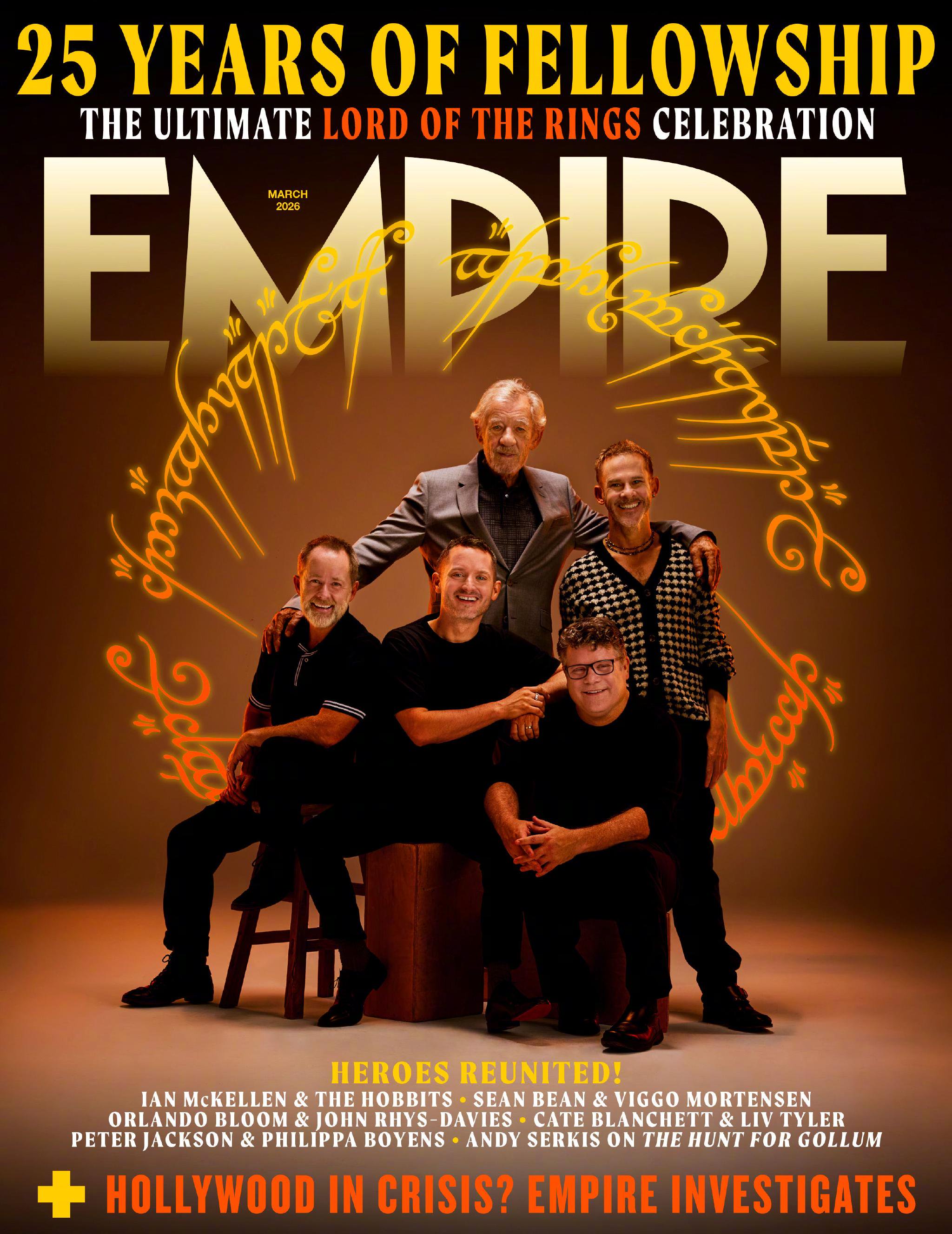 指环王25周年主创重聚登帝国杂志封面
