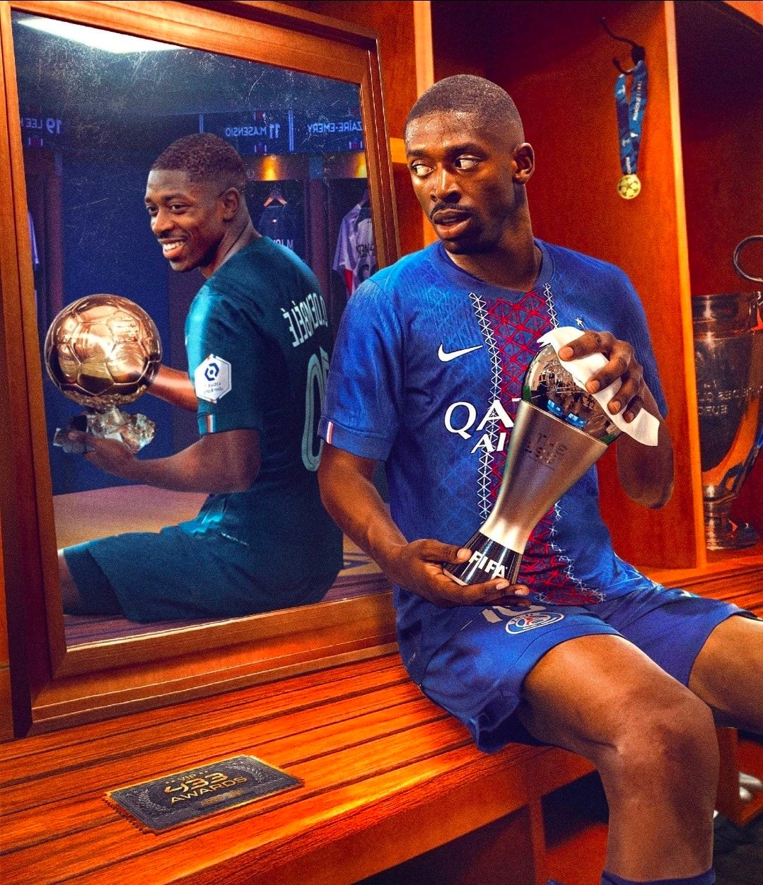 登贝莱包揽2025金球奖和世界足球先生，近十年第六次双奖合一