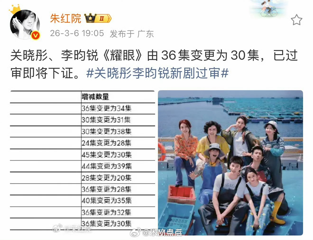 关晓彤李昀锐新剧过审，青春恋爱剧引期待