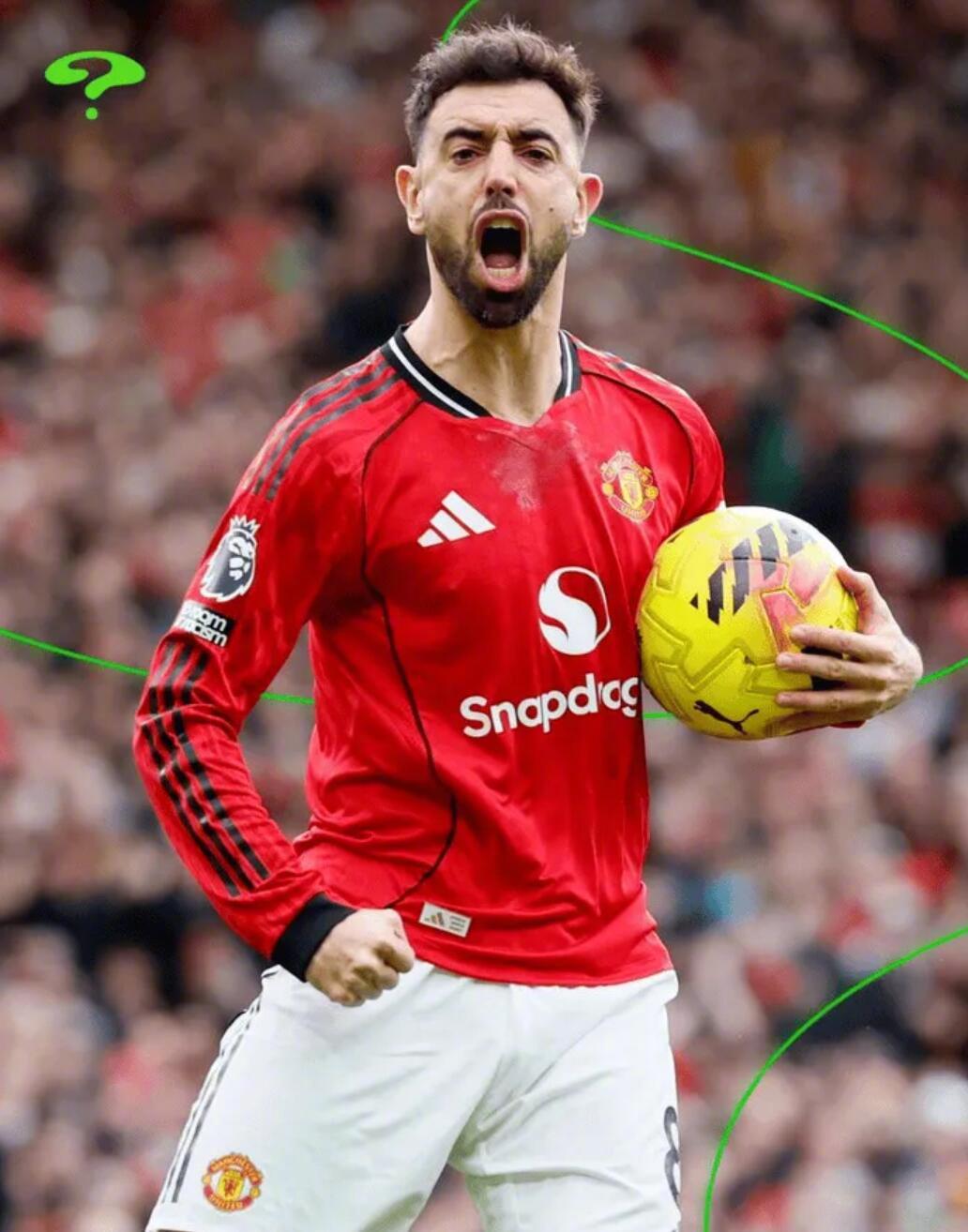 布鲁诺-费尔南德斯英超13助攻82次创造机会领跑