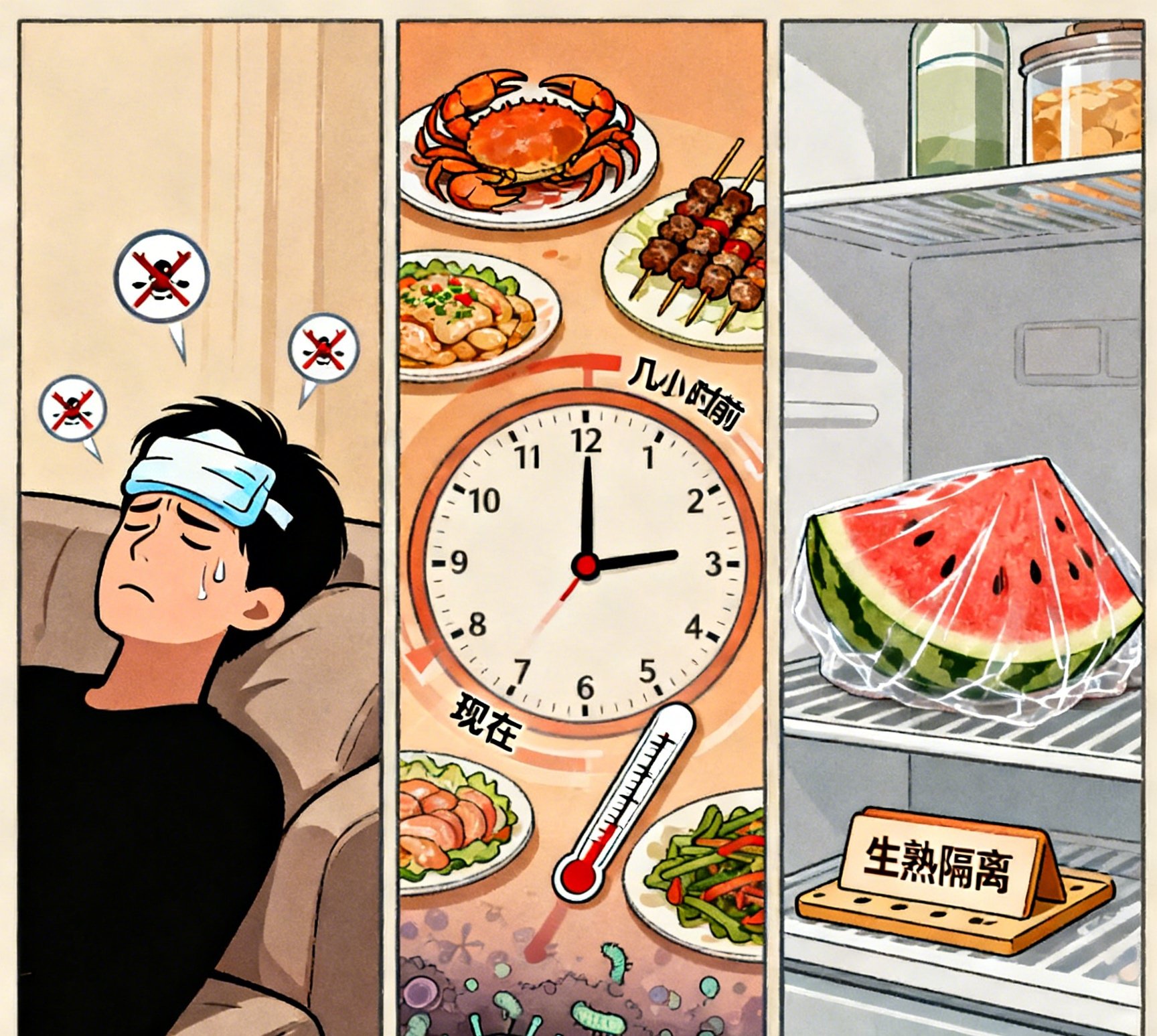 王嘉尔食物中毒引关注，夏季三类高风险食品需警惕