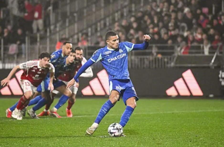 马赛0-2客负布雷斯特，格林伍德失点五大联赛同期最多