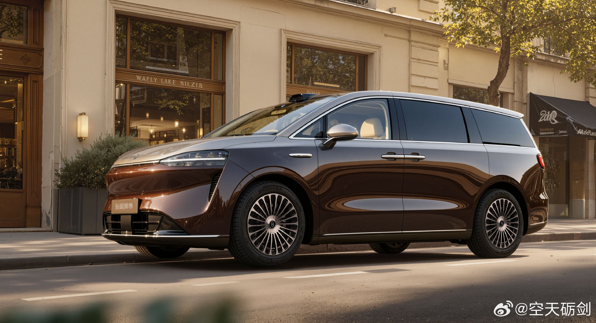 鸿蒙智行首款9系旗舰MPV遐想图曝光，华为进军高端MPV市场