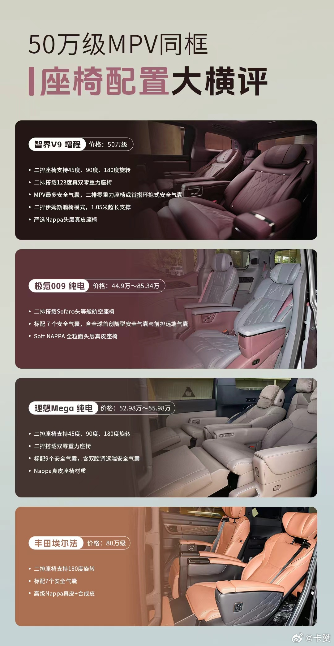 智界V9内饰官宣，搭载旋转座椅与零重力座椅