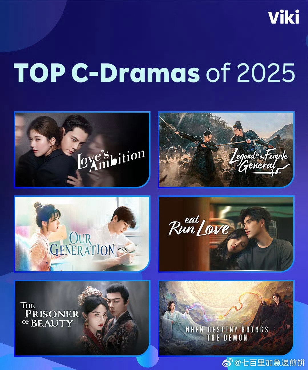 Rakuten Viki公布2025年大陆剧片单，赵露思陈伟霆周也丞磊新作上榜