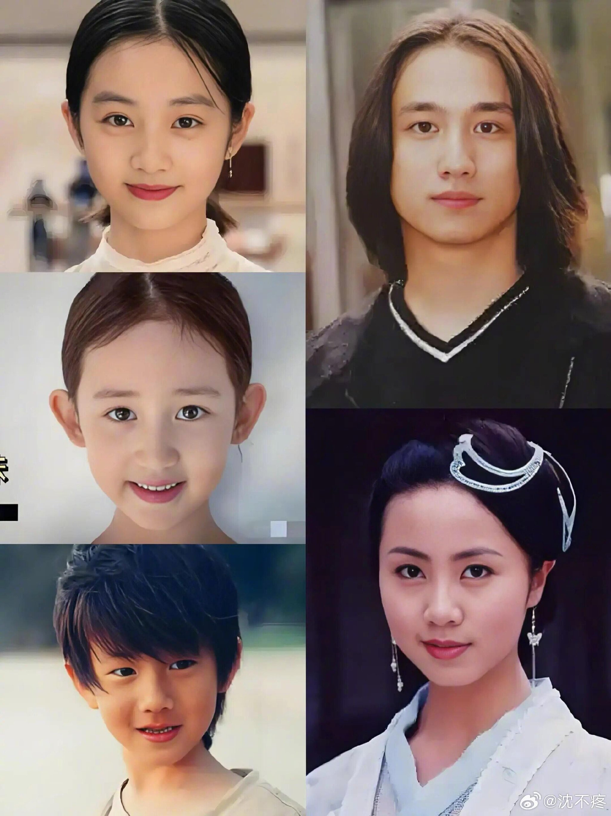 黄磊孙莉与三子女同框，遗传基因引感叹