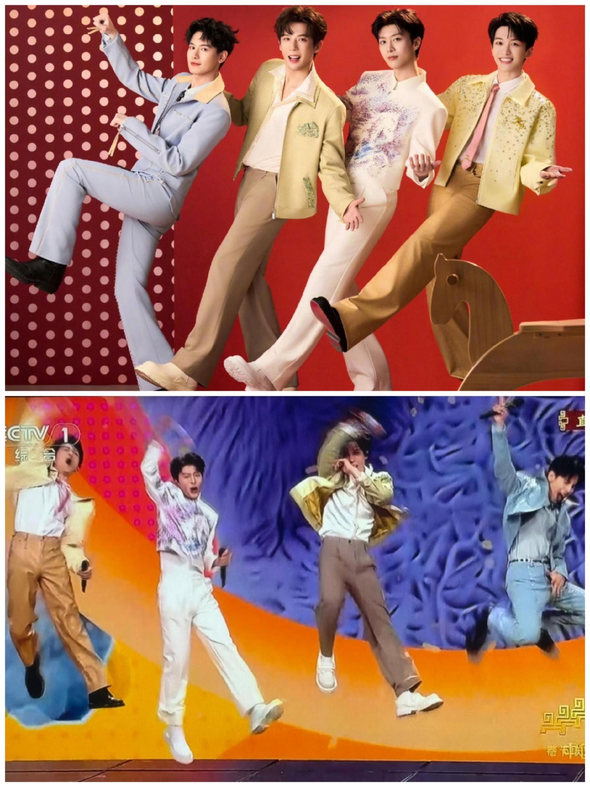 演员台上表演反差大，观众惊呼看见四个邓超