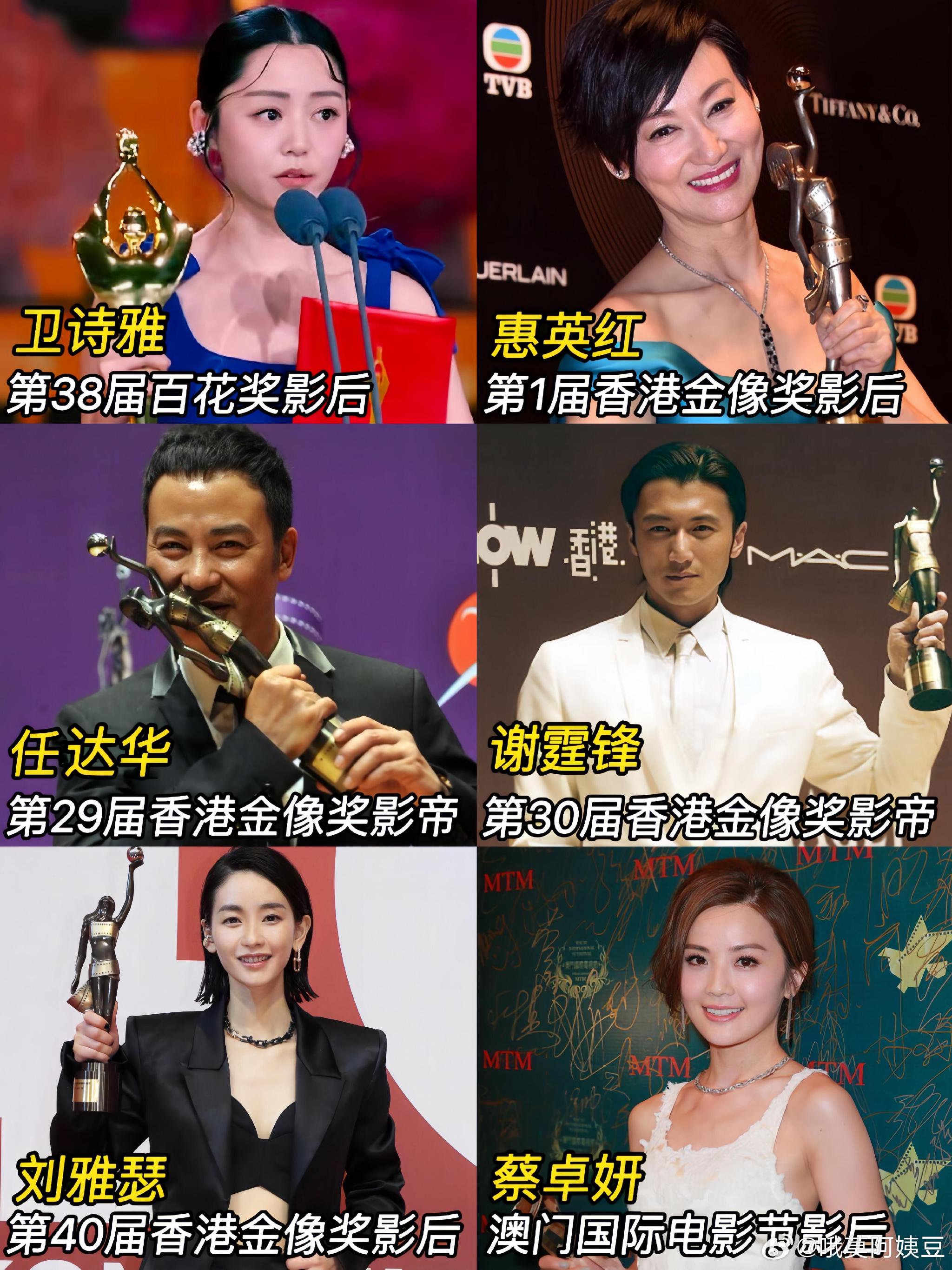 卫诗雅获百花奖首位香港影后，英皇演员奖项盘点