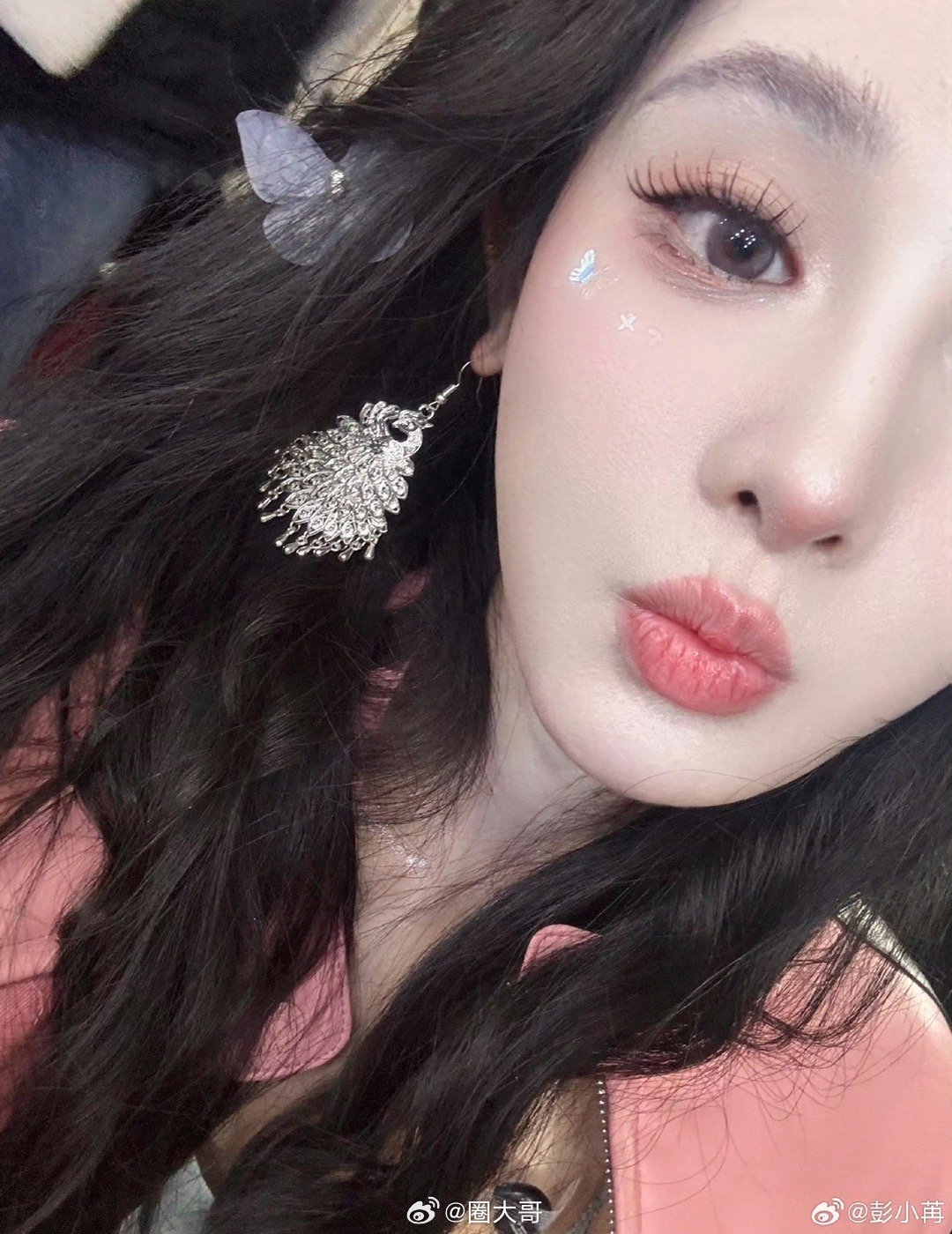 彭小苒祝福粉丝天天加班引热议