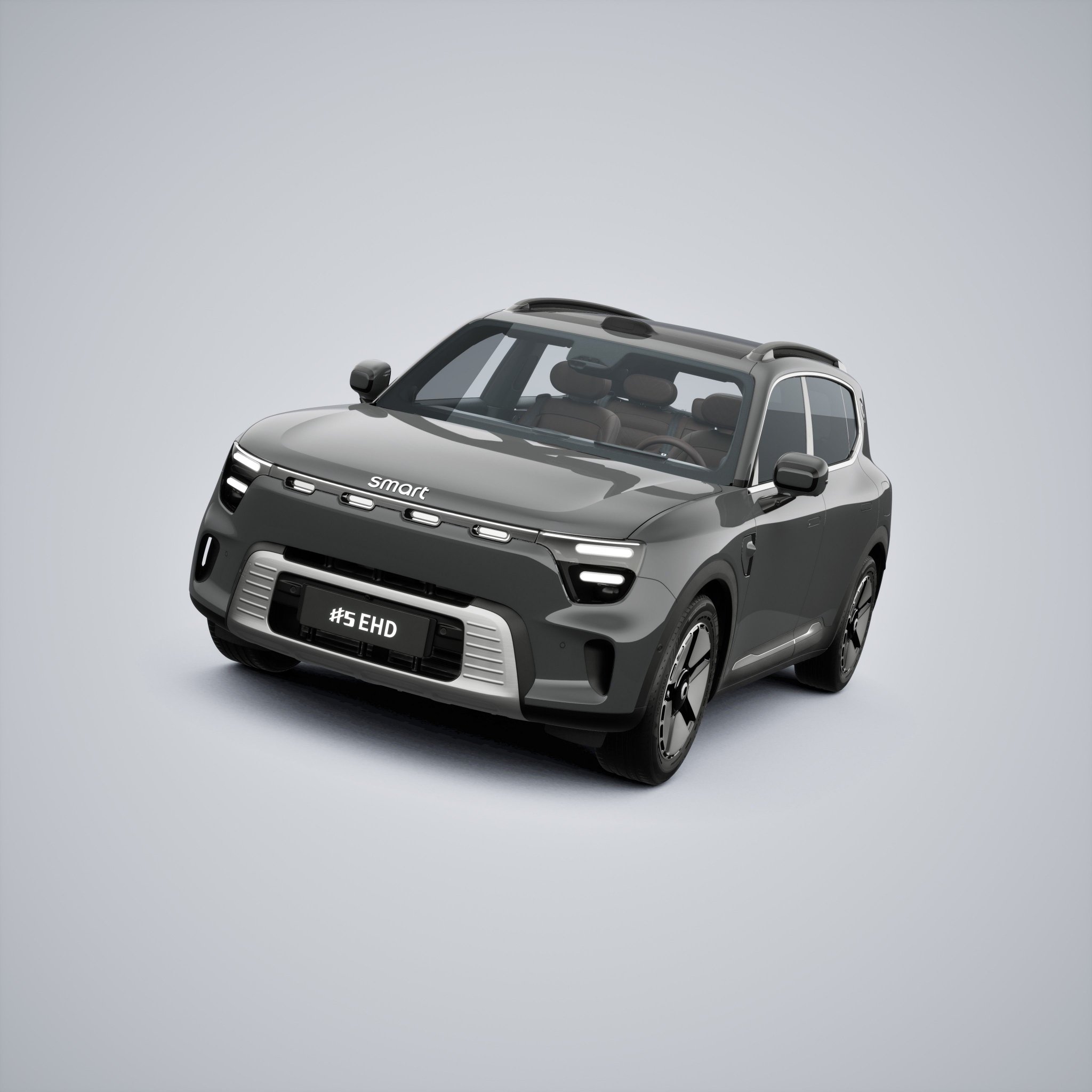 smart精灵5号EHD上市，奔驰设计团队打造豪华电混SUV