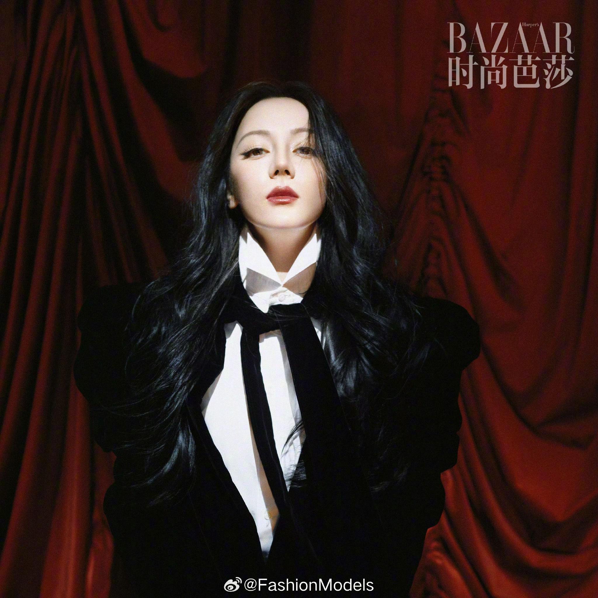 迪丽热巴时隔3个月登时尚芭莎开年刊封面