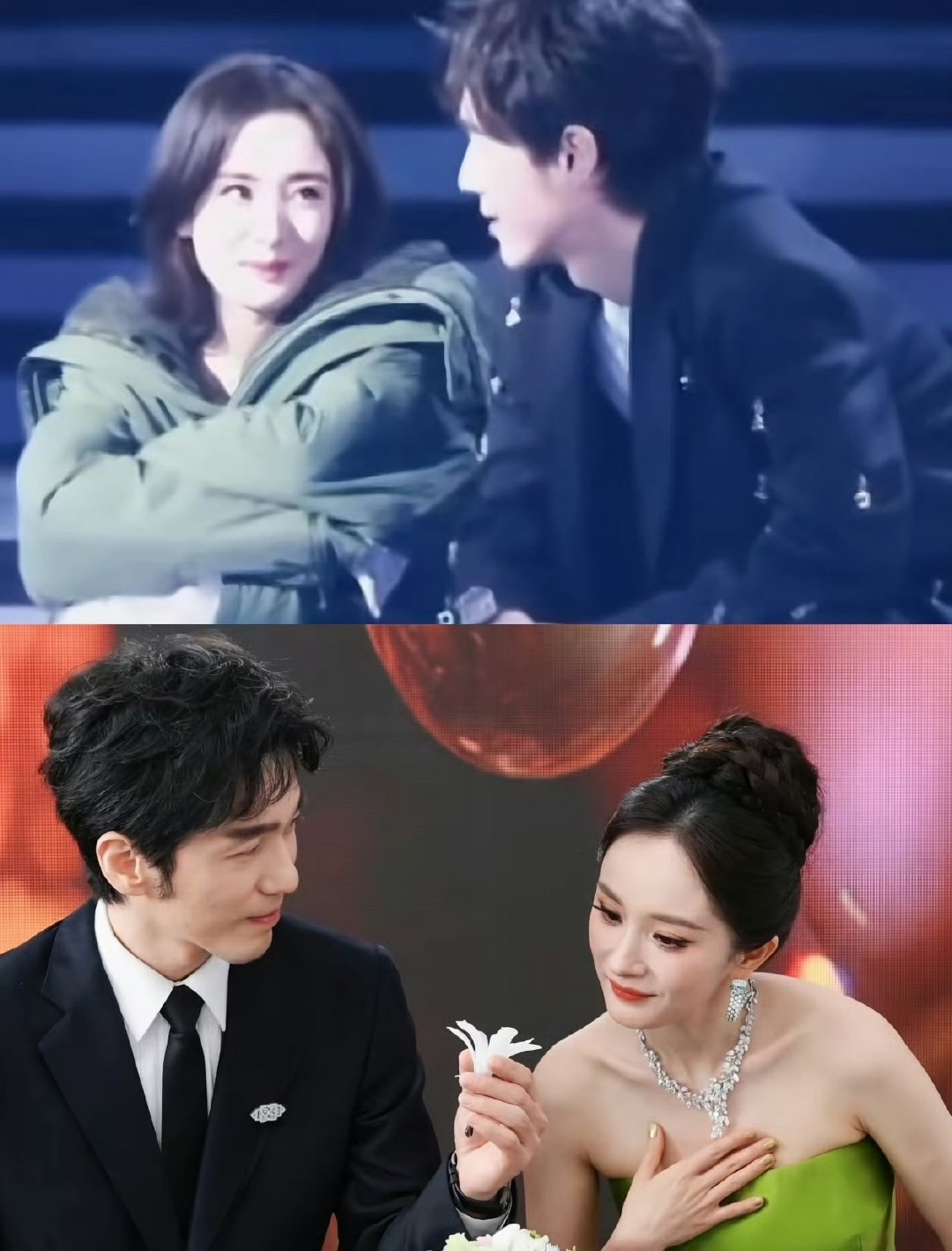 白宇白玉兰颁奖礼赠花杨幂