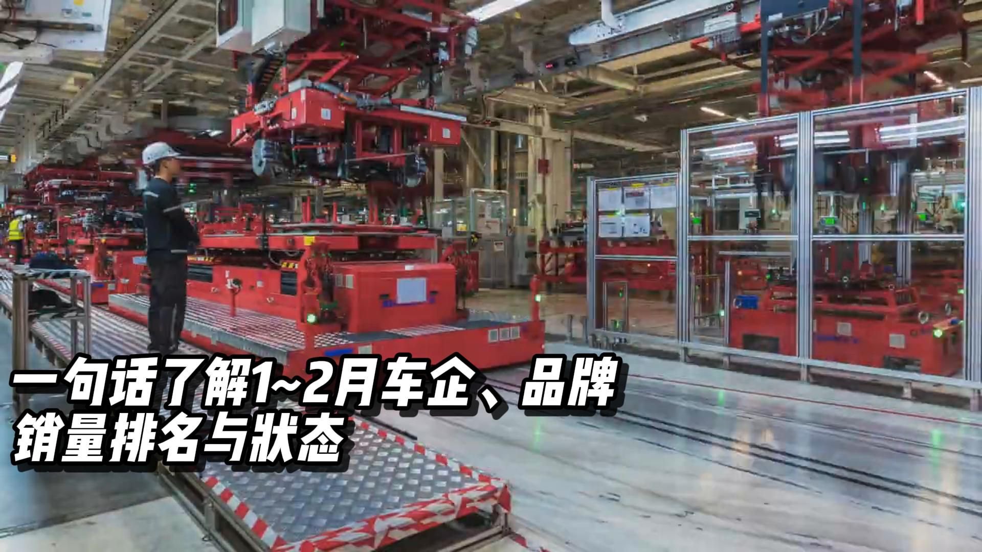 一句话了解1~2月车企、品牌销量排名与状态