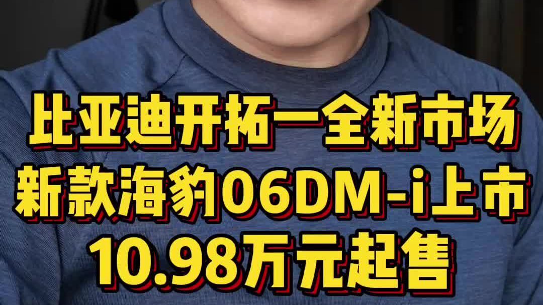 比亚迪开拓空白市场，海豹06旅行版上市，10.98万元起售