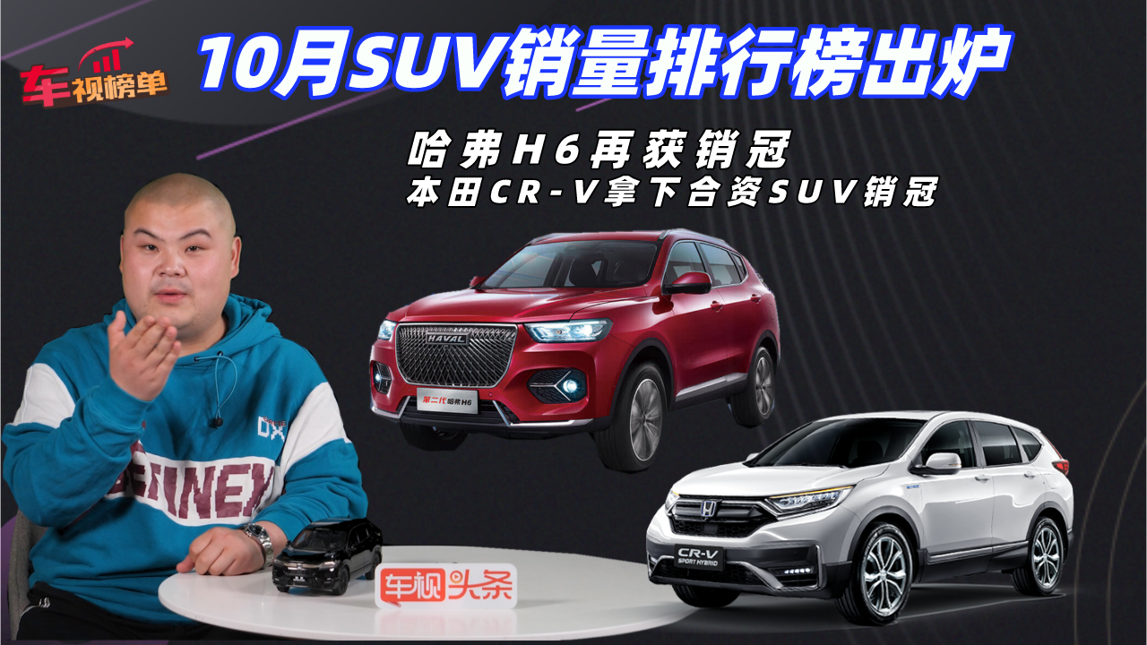 10月SUV销量排行榜：哈弗H6再获销冠，CR-V拿下合资SUV销冠