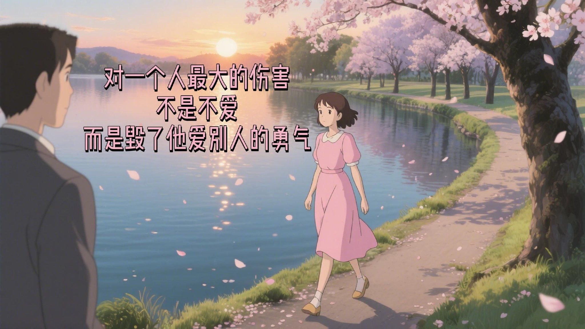 对一个人最大的伤害，不是不爱，而是毁了他爱别人的勇气