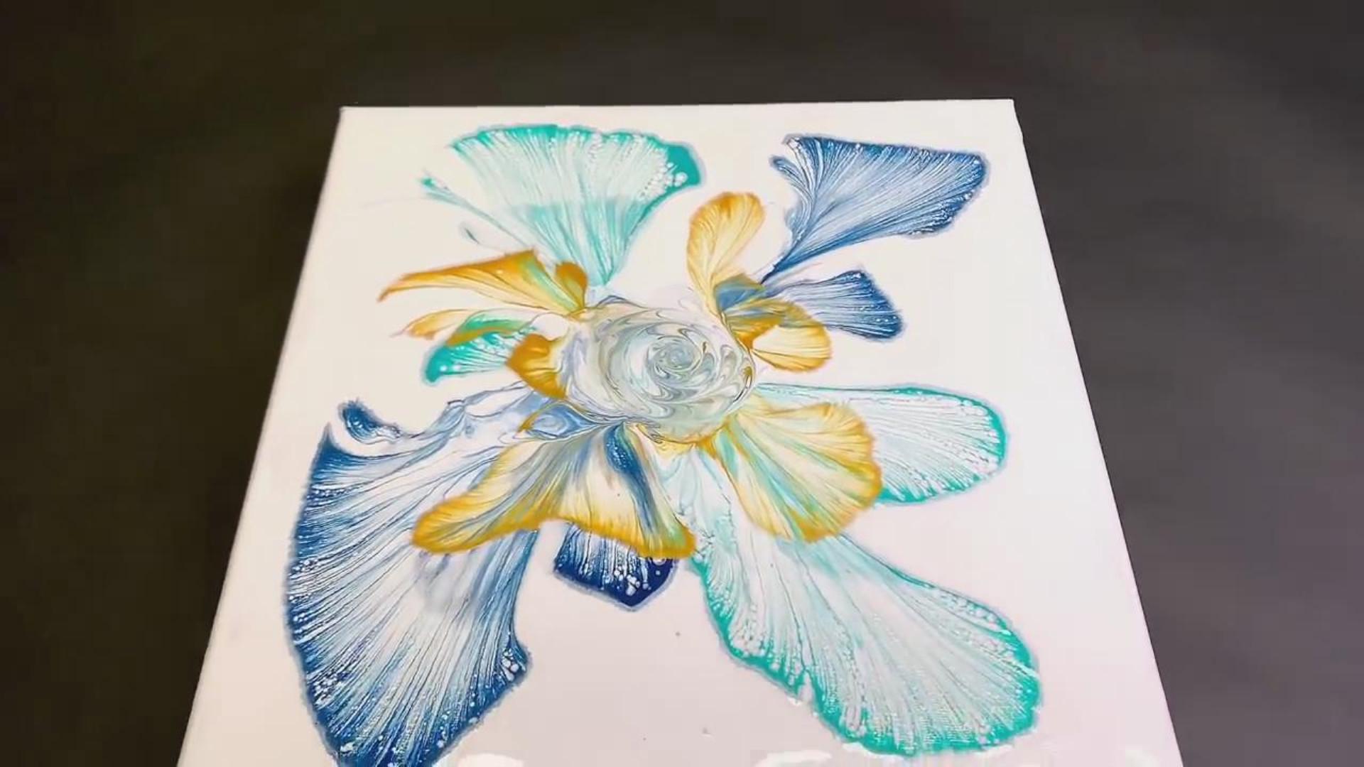 手工绘画教学,拉绳彩绘画的制作方法,简单又漂亮!