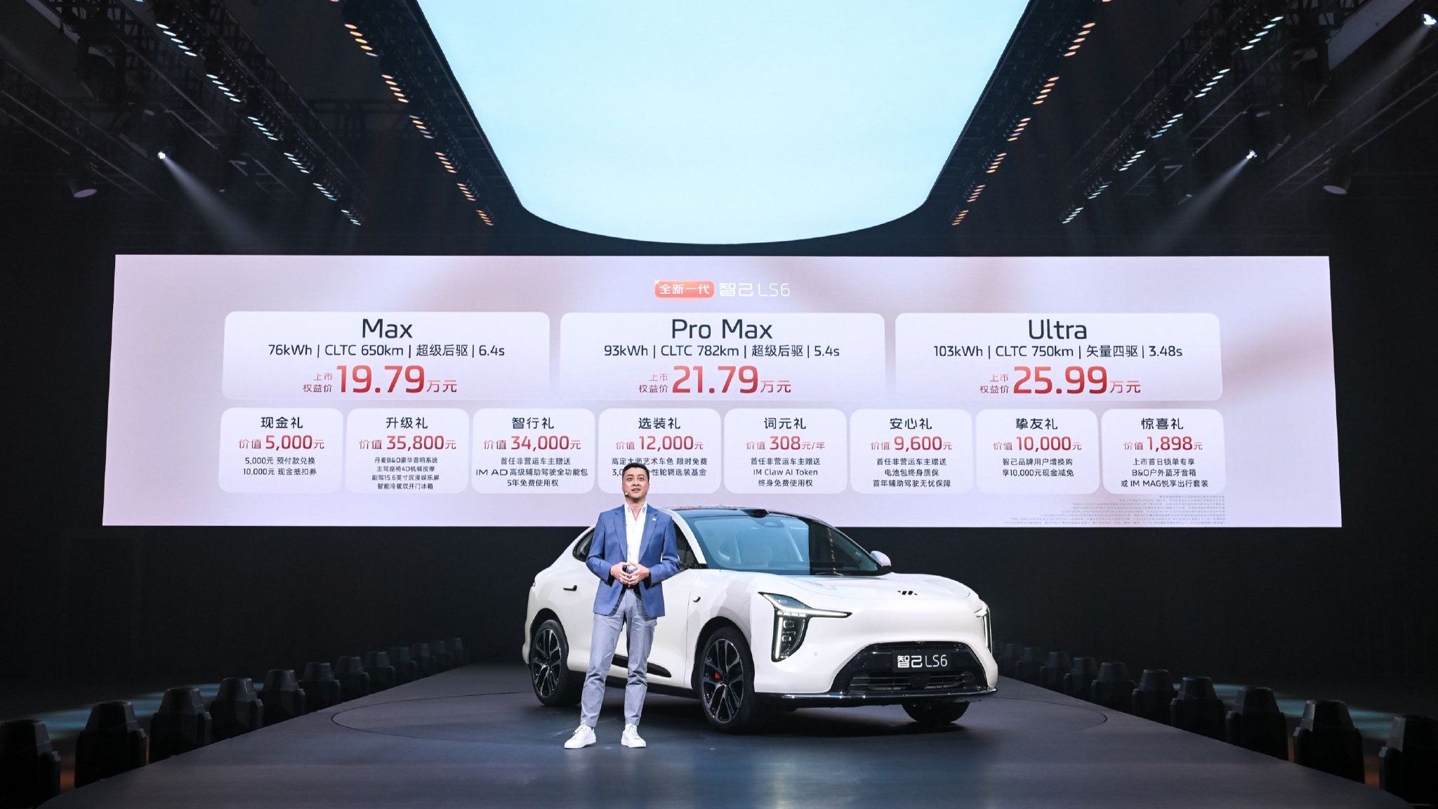 20万级家庭纯电SUV，智己LS6用全系标配，把天花板捅破了