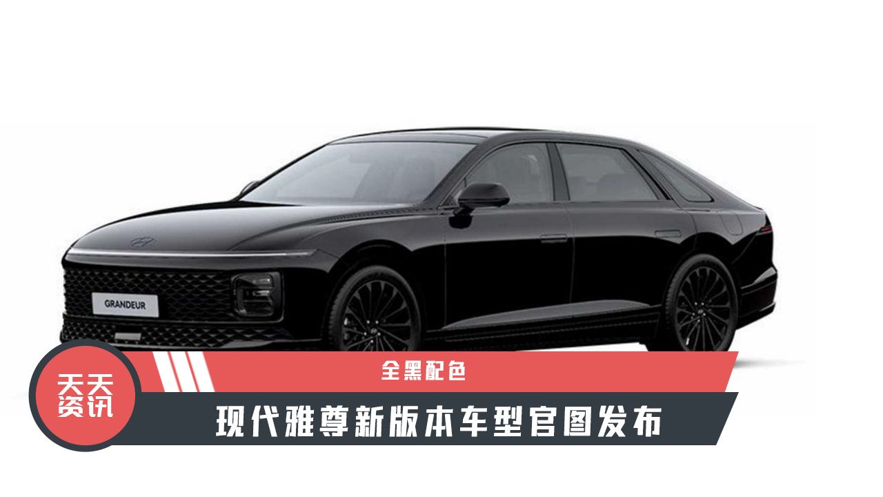 【天天资讯】全黑配色，现代雅尊新版本车型官图发布
