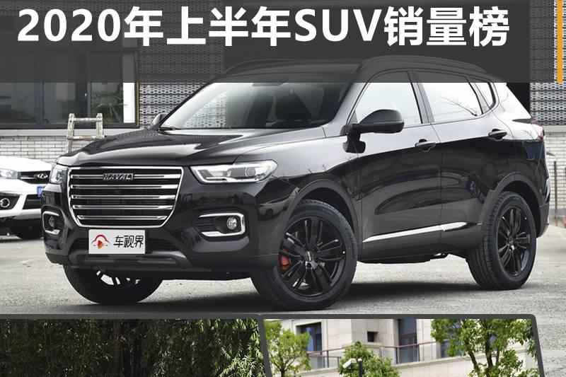 2020年上半年SUV销量榜：第一无悬念，自主成赢家，奔驰进前十