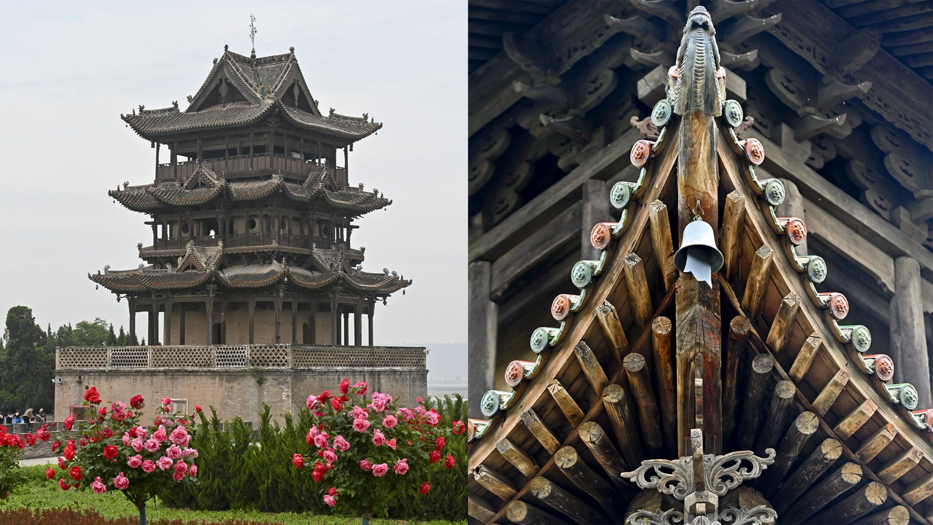 晋南黄河边一座百年建筑，因汉武帝的千古绝唱得名，不输四大名楼