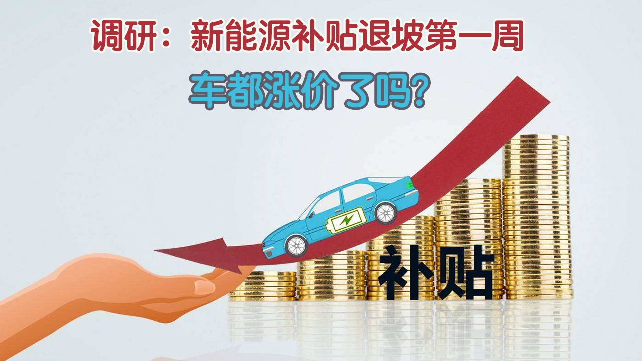 调研：新能源补贴退坡第一周，车都涨价了吗？