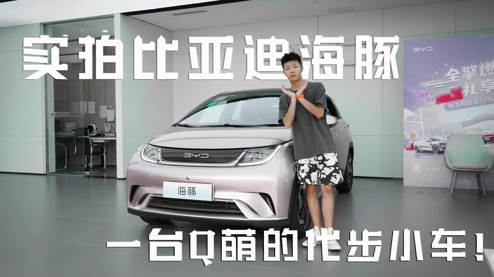实拍比亚迪海豚，一台Q萌的代步小车！