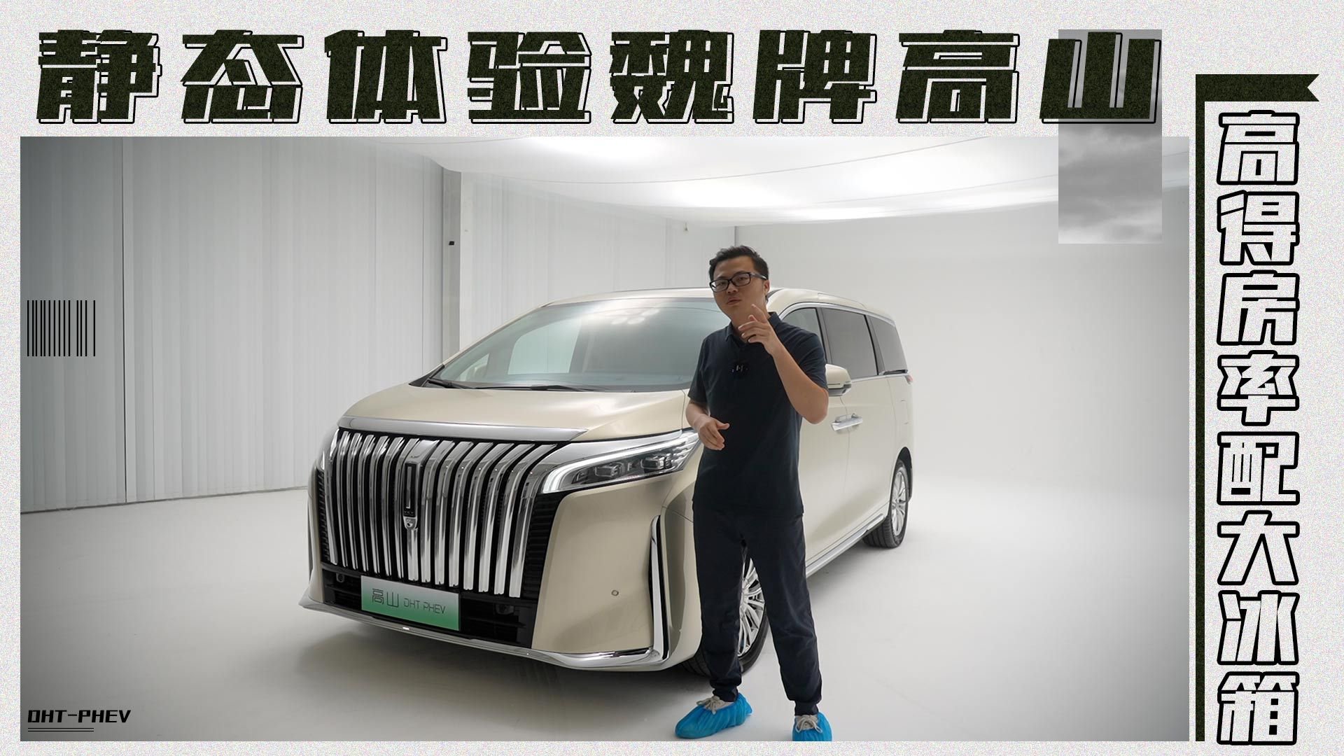 静态体验魏牌高山，高得房率配大冰箱，对标腾势D9