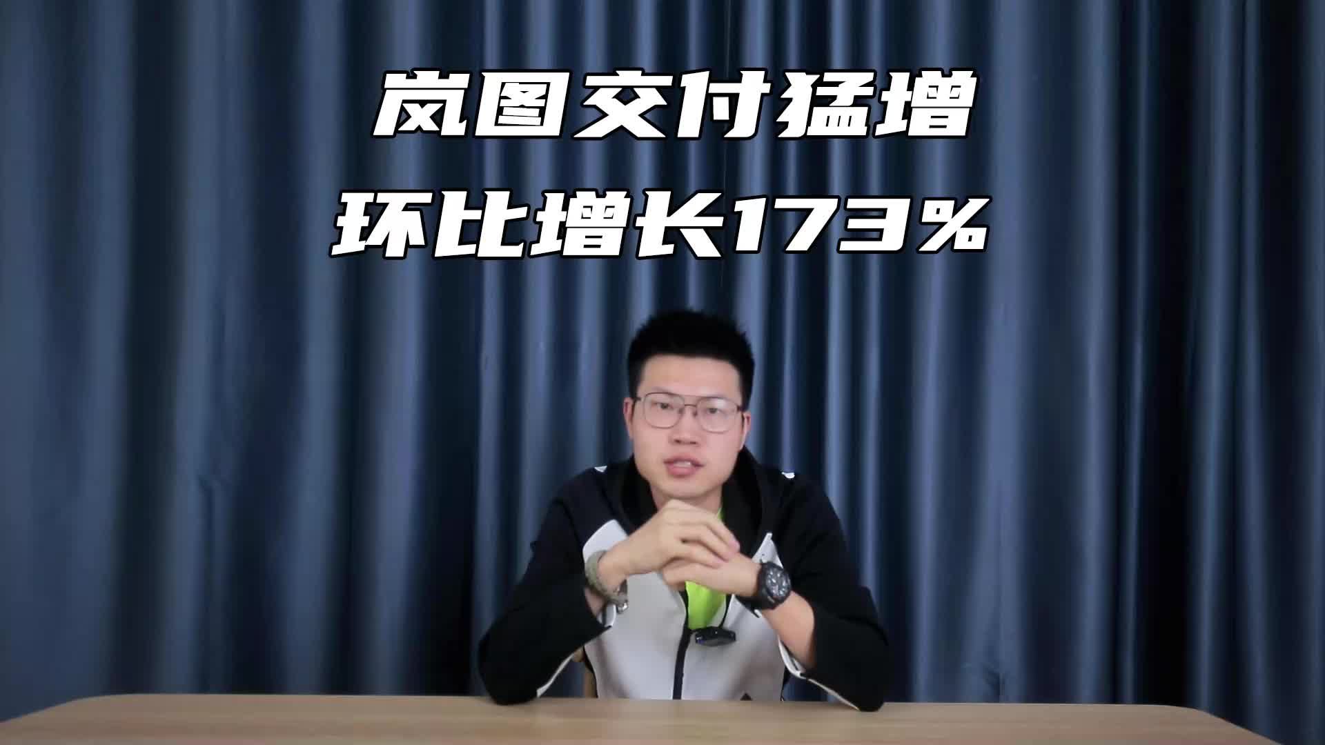 岚图交付猛增 环比增长173%