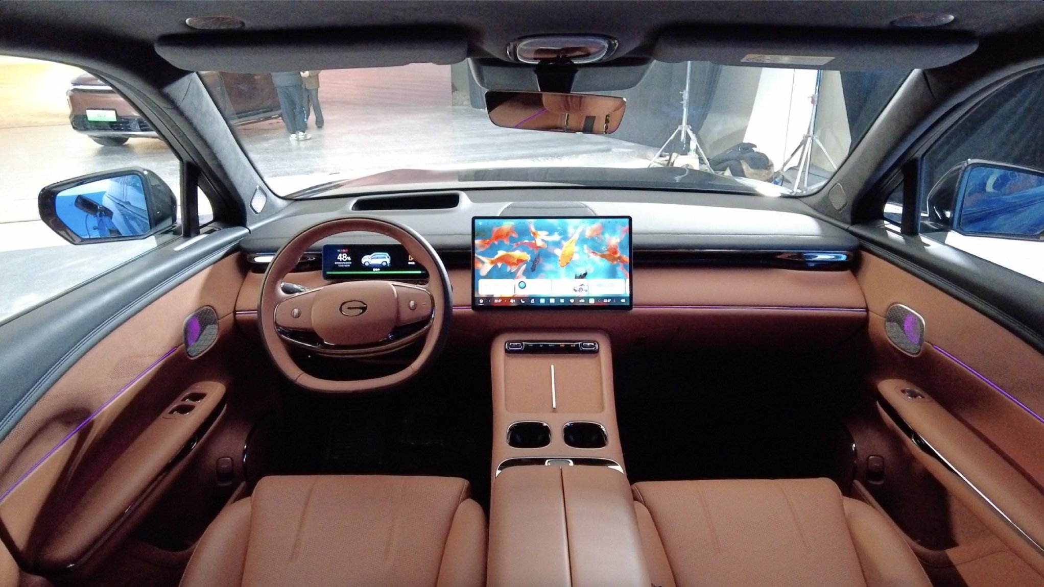 传祺S7内饰实拍 对标理想L6 配置拉满 豪华感凸显