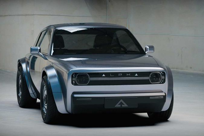 复古造型与现代设计结合 赛博朋克风 Alpha ACE概念车官图发布