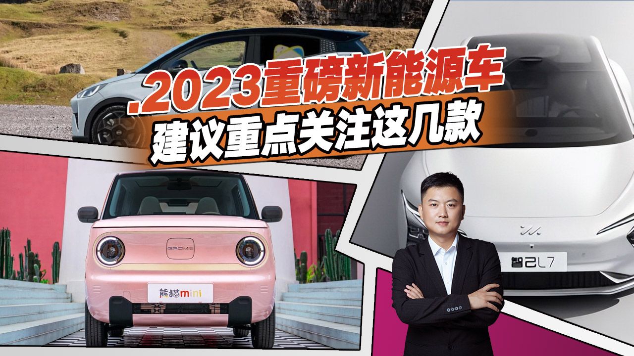 买车再等等，盘点2023年适合入手的7款新能源，几万到几十万都有