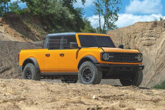 牧马人史上最强对手来袭，福特Bronco皮卡效果图曝光