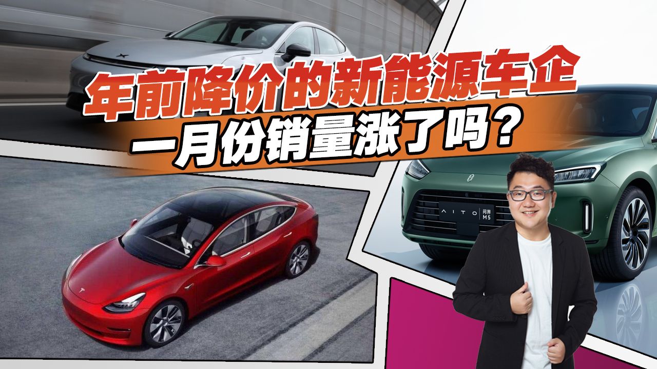 降价就能赢？春节前这些新能源车企降价轰轰烈烈？一月销量涨了吗