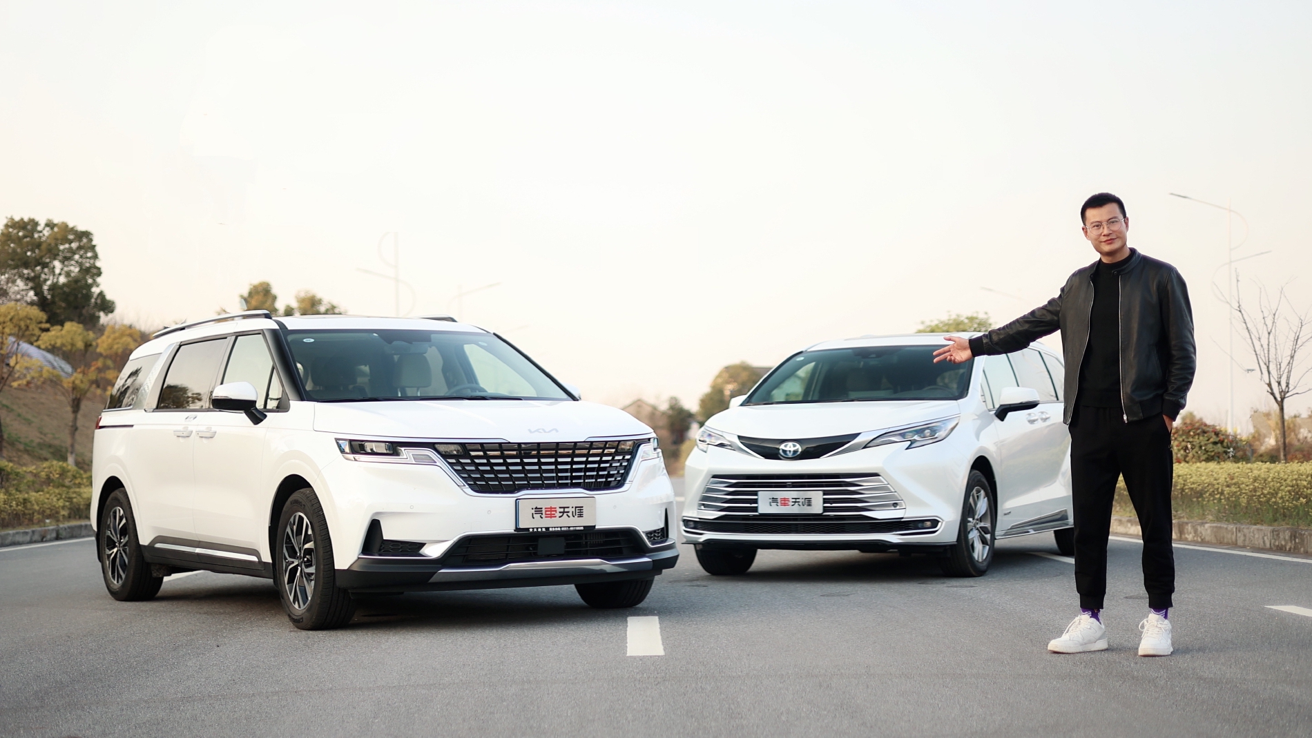 AEB实测、驾驶辅助体验，起亚嘉华对比丰田赛那，谁更安全？